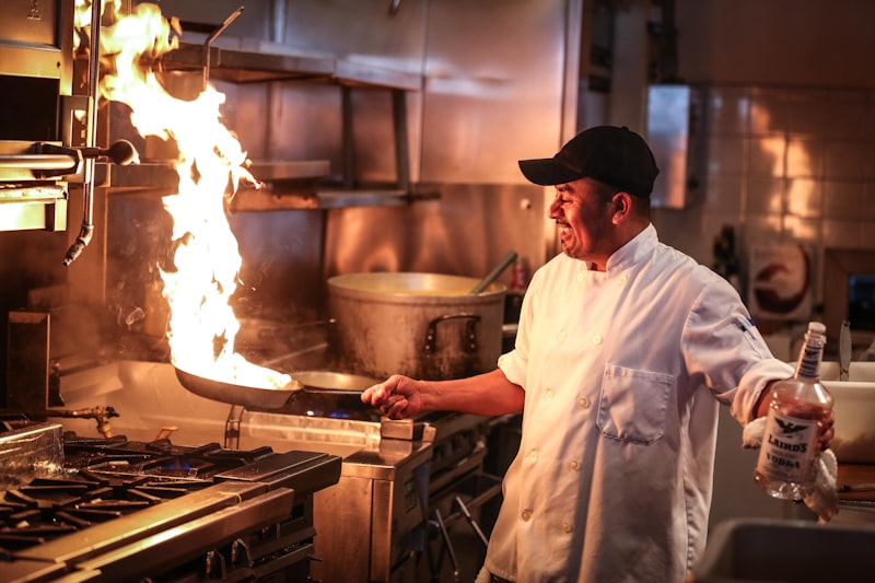 Chef at work in Velvet kitchen