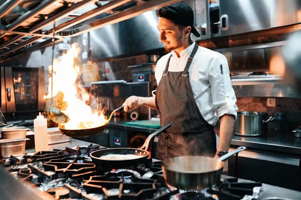 Chef —lise Renaud at work